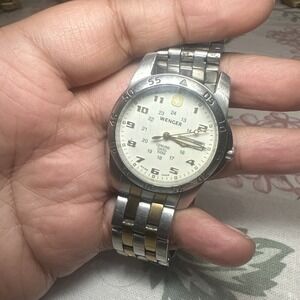 Working‎ Wenger Genuine Swiss 100M Men's Quartz 38mm Steel watch-Missing Pin
